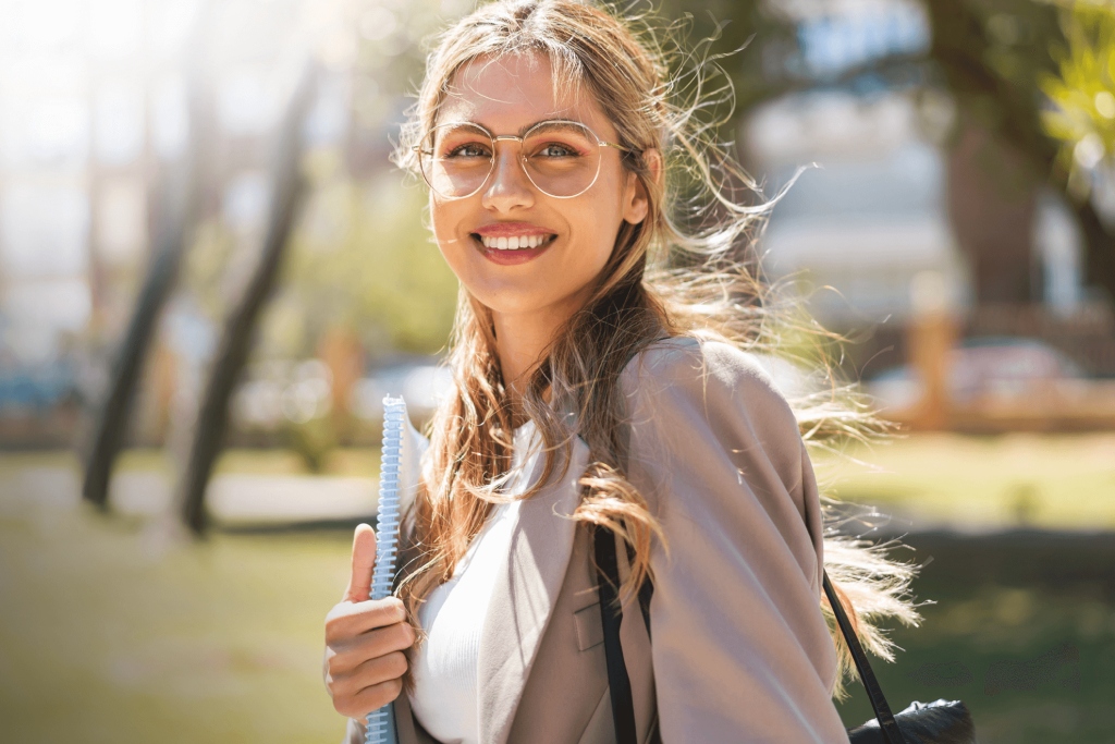 Smiling professional using RoxPay